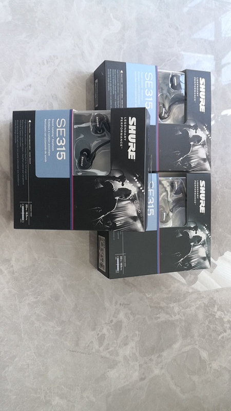 Brand New Shure Se315 In-Ear Headphones, Classic Black Model