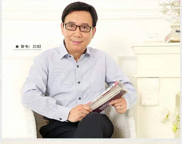 Áo sơ mi nam dài tay trung niên mùa hè mỏng phần bố