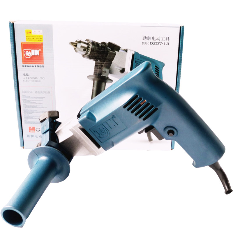 Stone Dragon Surge J1Z-YD-13C Electric Drill Electric Drill Half Aluminum Shell Stainless Steel Metal Wood Drilling Low Speed Drill