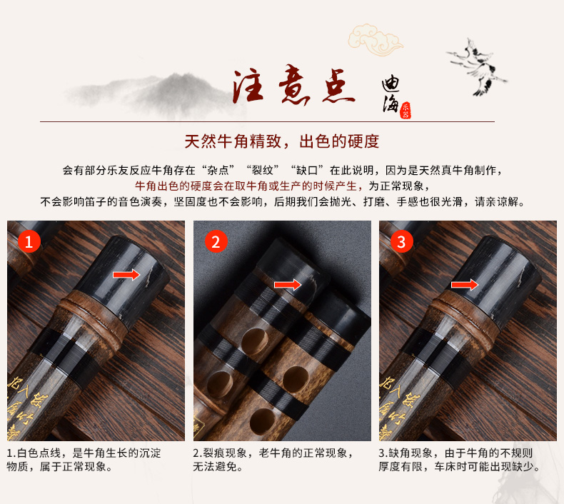 Dihai chấm điểm chuyên nghiệp chơi sáo đôi chèn sáo tre đắng đặc biệt hai sáo nhạc cụ dân tộc cổ cầm