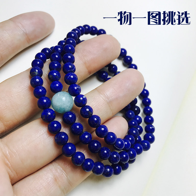 Natural Green Gold Stone Hand-made Three Circles Multiple Layers Female style Personality Buddha Pearl Crystal Handmade Jewelery Birthday Gift