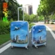 Graffiti hoạt hình vali bánh xe phổ quát phiên bản Hàn Quốc của kích thước dễ thương học sinh trẻ em nam nữ xe đẩy vali nhỏ tươi cặp kéo