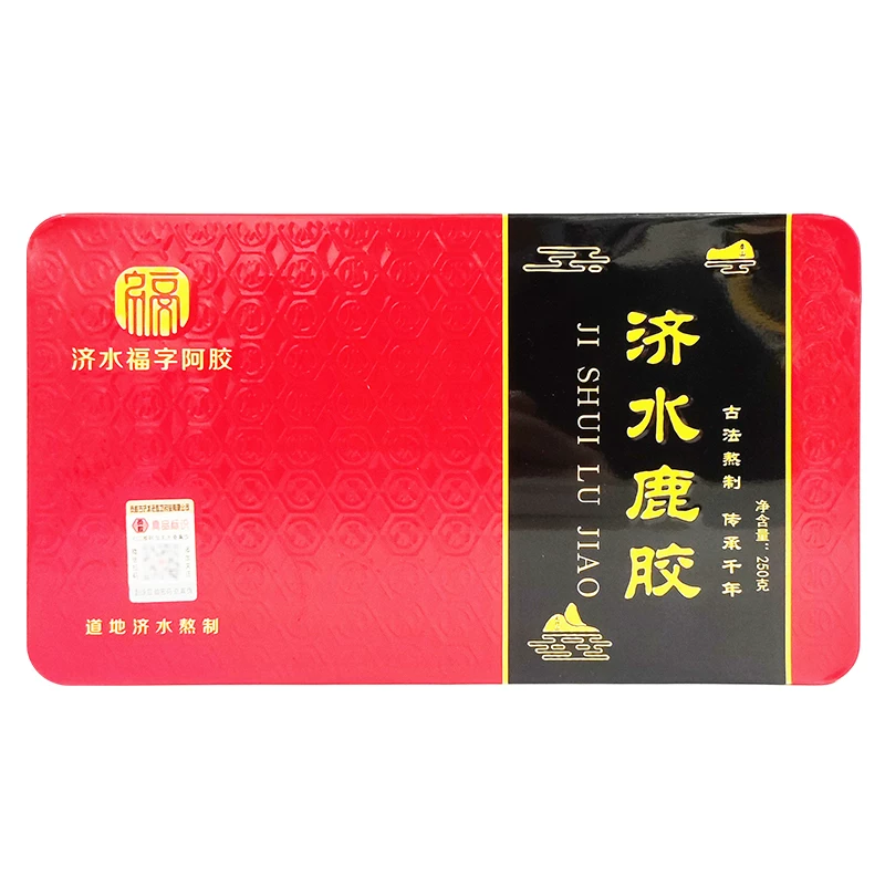 Jishui Fu персонажная лошадь-желатиновый блок 250г блок оленья клей коробка железная взрослая дань клей Guji Shui Лаожаофанг настоящий
