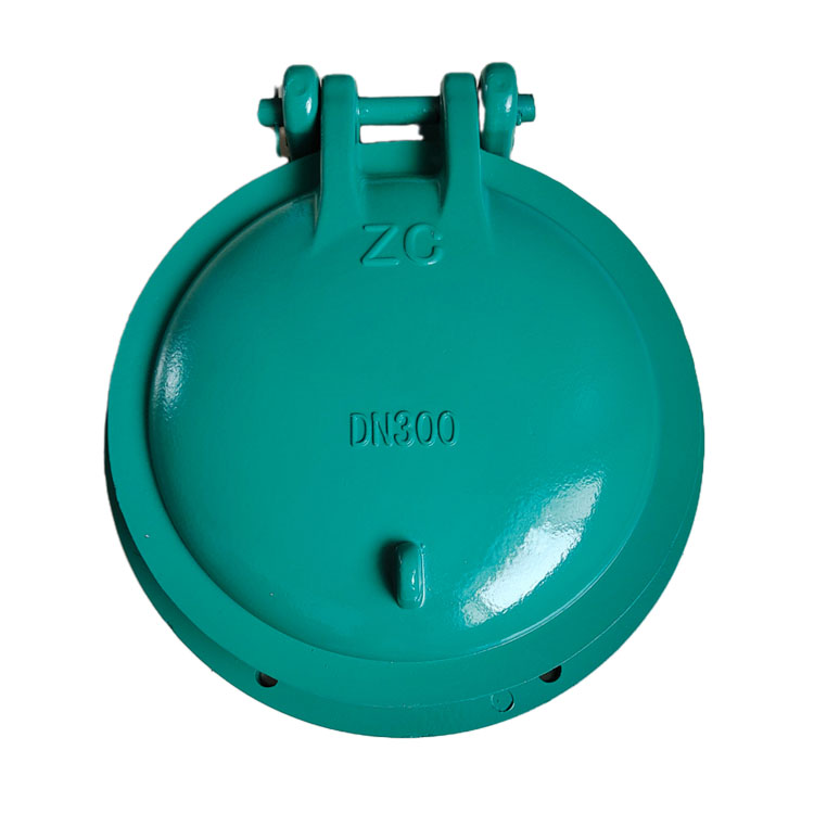 Hebei composite material molded glass steel door fish pond water conservancy check valve DN1500 stainless steel door