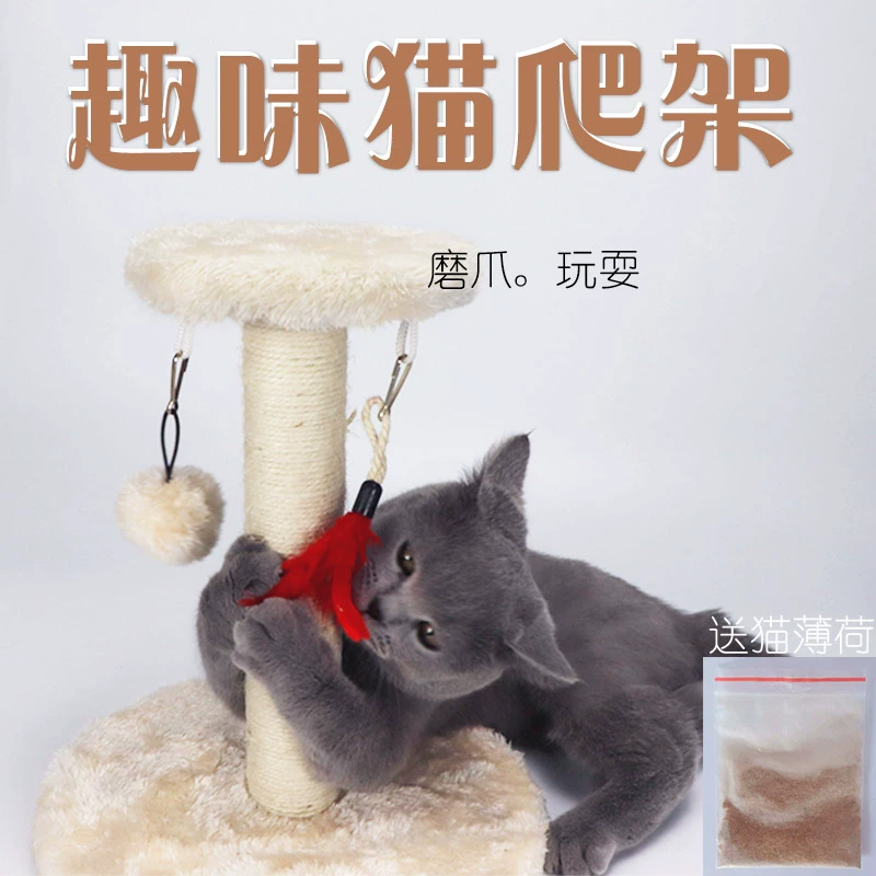 Mèo leo khung sisal mèo nhỏ cào bài mèo cây mèo mèo tích hợp mèo nhảy nền tảng vật nuôi mèo cung cấp - Mèo / Chó Đồ chơi