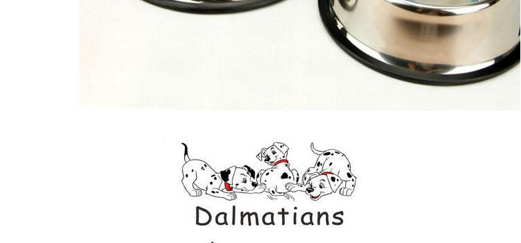 Bát con chó bằng thép không gỉ bát mèo Golden Retriever chậu chó 喵 用品 cung cấp nhỏ vừa và lớn chó và thức ăn cho mèo bát vật nuôi - Cat / Dog hàng ngày Neccessities 	bát ăn đôi cho chó	