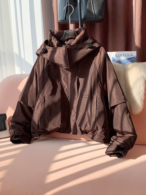 High-End Style Stand-Collar Short down Jacket for Women, 2024 Winter New Trendy White Duck down Coat