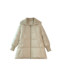 Knitted Large Lapel A-Line Mid-Length down Jacket for Women, 2024 Winter New Popular Style, Trendy down Coat This Year