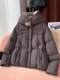 High-End Hooded Short down Jacket for Women, 2024 Winter New Style, Stand Collar, 90% White Duck Down, Casual Puffer Jacket
