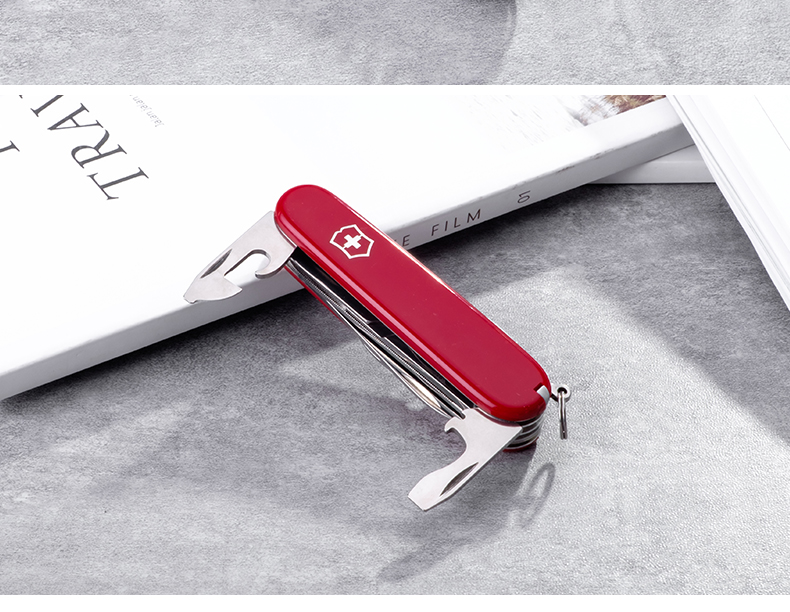 Victorinox Swiss Army Knife Bản gốc 91MM Mountaineer 1.3743 Đa dụng cụ Dao Thụy Sĩ ngoài trời dụng cụ đa năng Thụy Sĩ