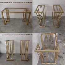 Customized wrought iron table legs table leg bracket desk large plate table leg coffee table rock slab marble dining table leg shelf