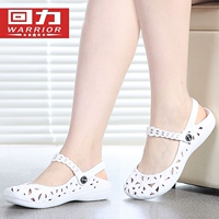 Warrior, летние тапочки в стиле Crocs, дышащая униформа медсестры, нескользящие босоножки, легкие черные туфли, обувь для работы