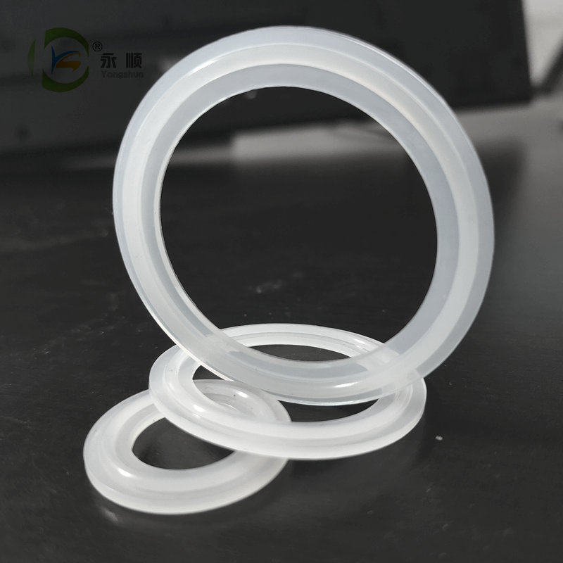 Hygiene Clamp Gases Stainless Steel Fast-loaded Silicone Seal Ring Food Class Class Couple Cover Rubber Round