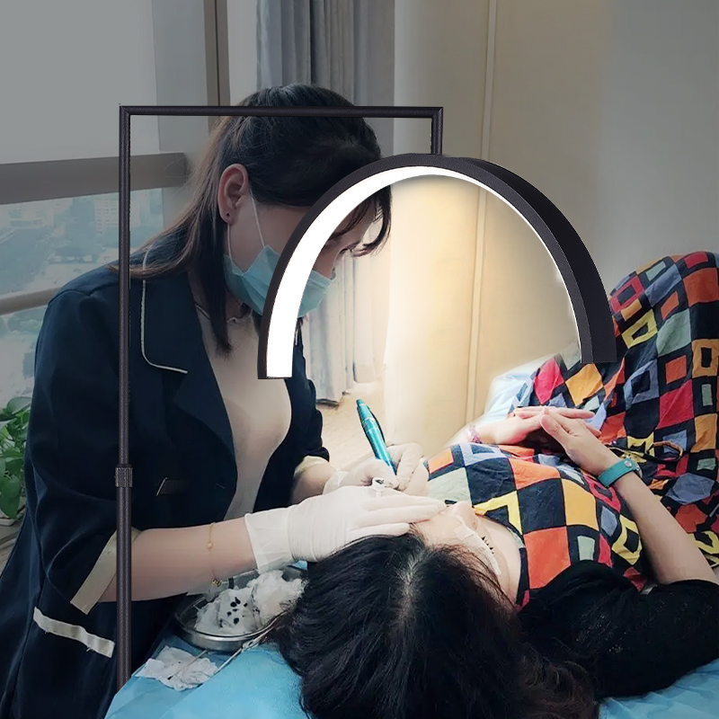 Beauty Ciliary Embroidered Light Beauty U Type Floor Lamp Led Eye Care Beauty Chia Tattoo Work Tattoo Work Tattooed Eyelash Special Light-Taobao