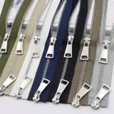 Металлическая цепочка с молнией, свитер, куртка, пуховик, аксессуары