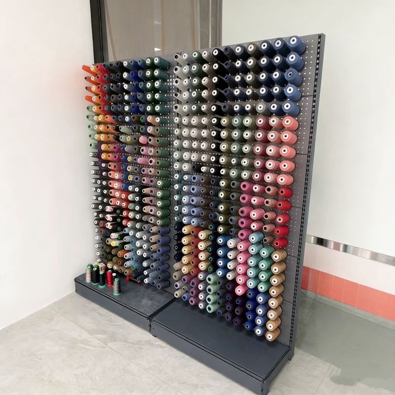 Perforated Board Sewing Machine Thread Rack, Spool-Shaped Waxed Elastic Thread, Fishing Line Display Rack, Thread Storage Shelf Perforated Board Sewing Machine Thread Rack, Spool-Shaped Waxed Elastic Thread, Fishing Line Display Rack, Thread Storage Shelf