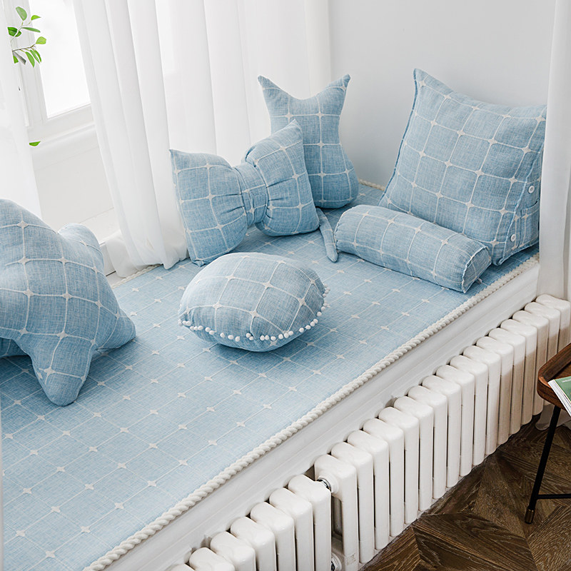 Floating window cushion windowsill cushion blanket thickened tatami balcony cushions set to make modern minimalist Nordic Decorative Ladywindow Cushions-Taobao