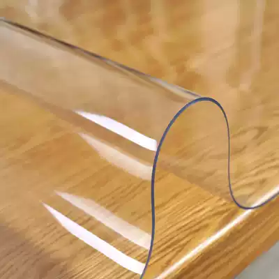 PVC transparent glass waterproof tablecloth Dining table Plastic table mat Leave-in coffee table mat tablecloth oil-proof crystal board customization