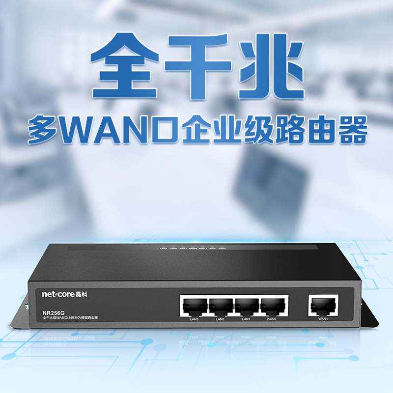 Leike NR256G dual WAN port full gigabit port enterprise class wired router 200m optical fiber grade Belt machine 80 intelligent QOS Internet behavior management