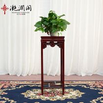 Mahogany flower frame African sour wood antique flower few solid wood flower pot stand Chinese living room bonsai frame shelf