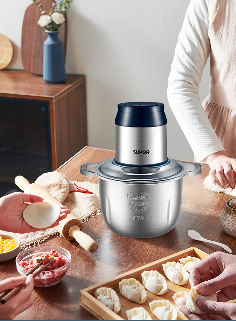 苏泊尔绞肉机家用全自动多功能电动小型商用打肉搅肉馅碎肉机器