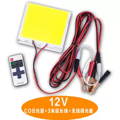led light source night market stall strong light night fishing outdoor electric car light 50W car camping wide pressure cob light board
