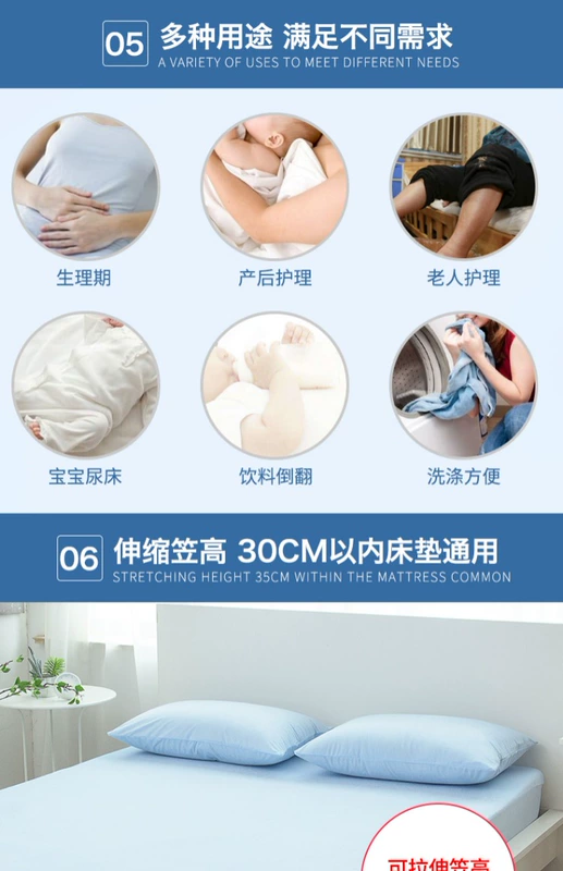 Bộ chăn ga gối đơn bằng vải bông 1,5 tờ ga chun trải giường	