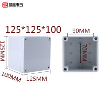 Monitoring power box plastic shell transparent cover junction box sealing case indoor and outdoor waterproof case 125 * 125 * 100