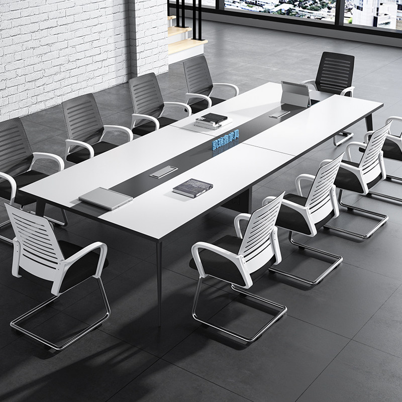 Office furniture conference tables and chairs long table desk simple modern small meeting table training long table negotiation table