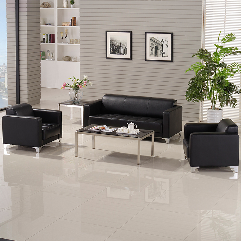 Kairuixin office furniture sofa simple coffee table combination modern minimalist business office reception sofa