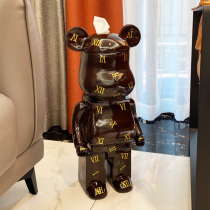 Creative Nordic tissue box Modern light luxury living room household storage roll paper tube large cartoon storage decorative ornaments