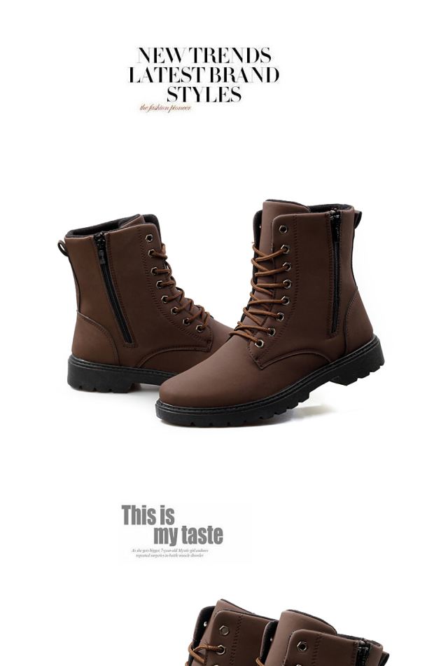 Mùa thu và mùa đông mới Giày bốt Martin của Hàn Quốc giày Chelsea Boot nam chính hãng