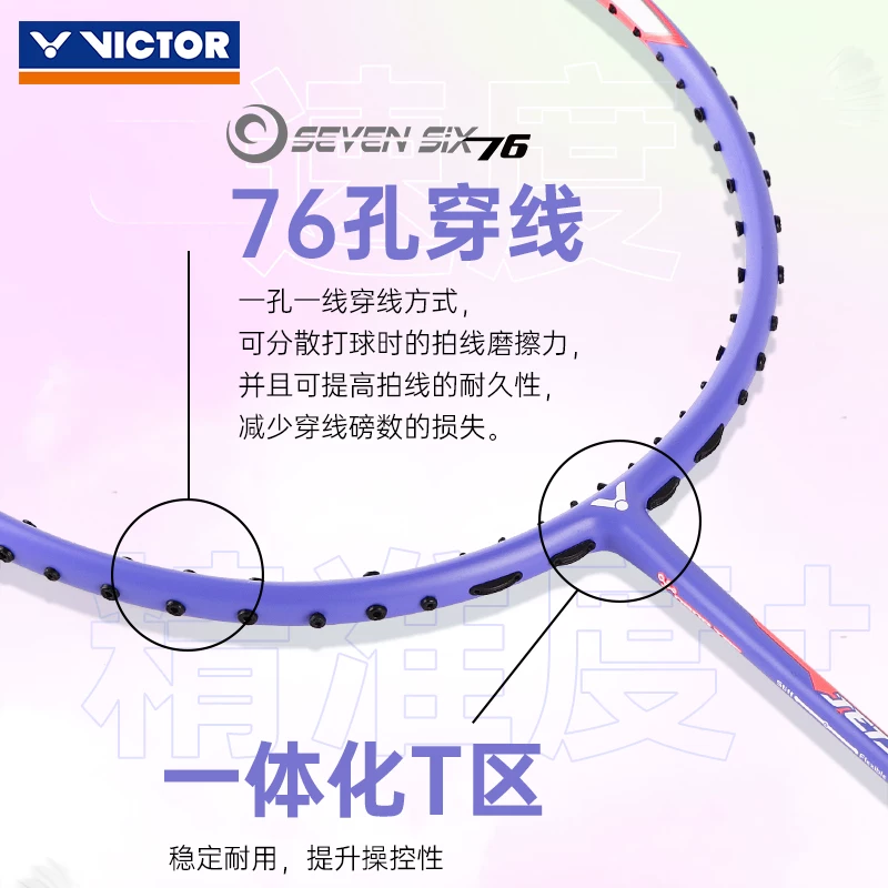 П badminton ракетка VICTOR Victory для девочек 12F простая версия JS12TD Sakura нож carbon скорость типа