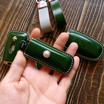 Handmade custom-made Grasshopper lighter leather case Japans Xinxi Cordovan leather handmade custom-made Grasshopper lighter leather case