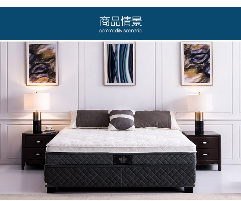 Mousse mùa xuân độc lập nệm cứng kép ba mủ ngủ cảm giác tự do của Simmons nệm 1.8m - Nệm nệm nước