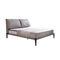(Live Recommendation) Mousse Official Flagship Store Leather Bed Modern Simple Double Bed Elephant Ear Bed