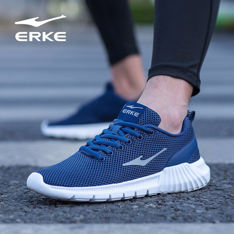 Hongxing Erke men's shoes sneakers men's mesh spring and summer breathable casual shoes official student running shoes men