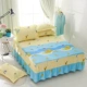 Bông bedspread giường váy một mảnh vỏ bảo vệ 1,5 / 1,8 m tấm trượt phim hoạt hình bông trẻ em giường của - Váy Petti váy giường đẹp	