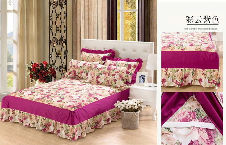 Khăn trải giường loại 1,5 giường cotton cotton 1,8 giường đôi 2 mét đơn mảnh Simmons nệm chống trượt trải giường giường váy