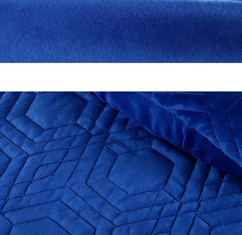Khăn trải giường làm đẹp pha lê Hàn Quốc Crystal Velvet bốn mảnh Falais Thicken Ấm Coral Wool 4 mảnh được thiết lập để trở thành cốt lõi ga trải giường gội đầu