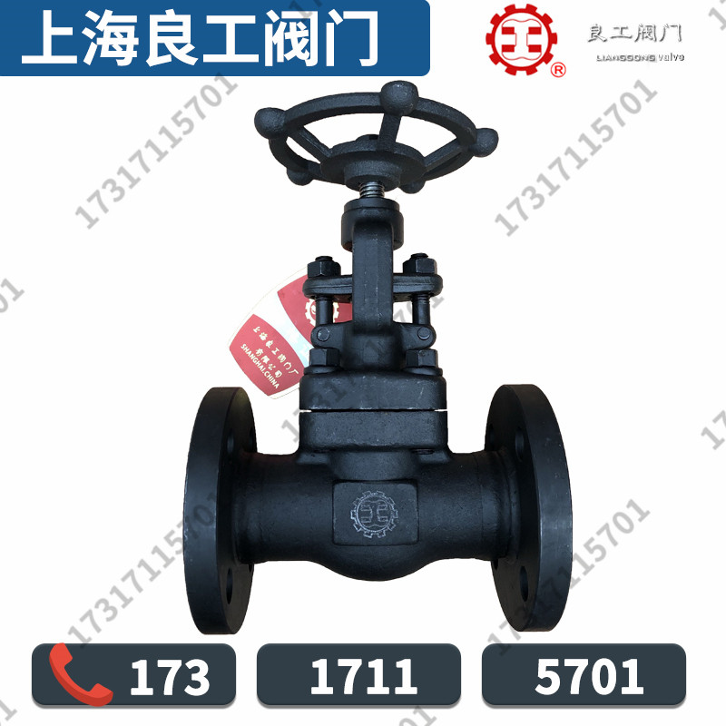Shanghai Lianggong valve J41H-16C flange stop valve A105 high temperature and high pressure steam forged steel stop valve