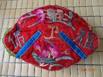 Phoenix Yiyi Miao embroidery workshop old embroidery piece old Miao embroidered hand-embroidered hat No. 24