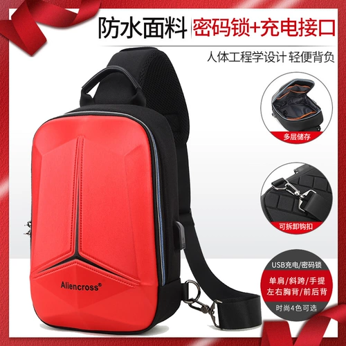 Универсальная нагрудная сумка на одно плечо для отдыха подходит для мужчин и женщин для путешествий, водонепроницаемый ремешок для сумки, в корейском стиле, анти-кража