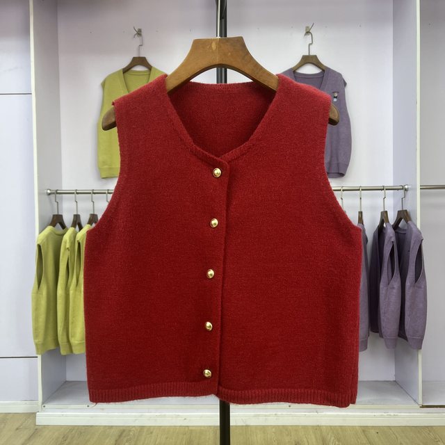 Autumn and winter small fragrant style knitted vest