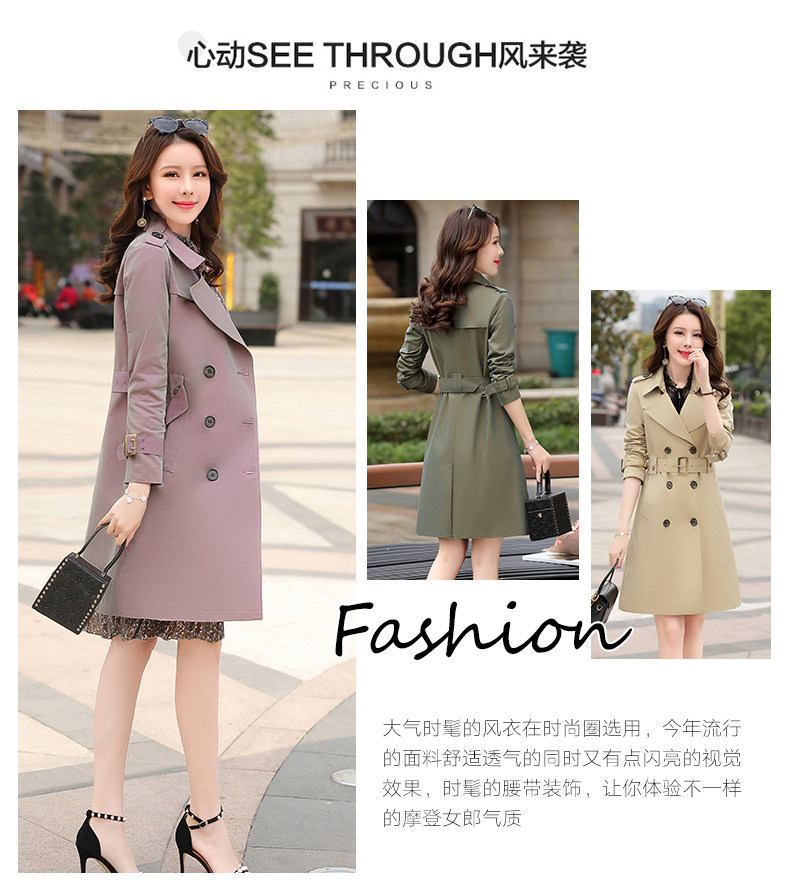 Trench pour femme en Coton - Ref 3227971 Image 8