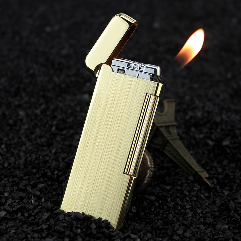 Sulo Men Lighter inflated ultra-thin brass side skating wheel gas pipe dedicated to