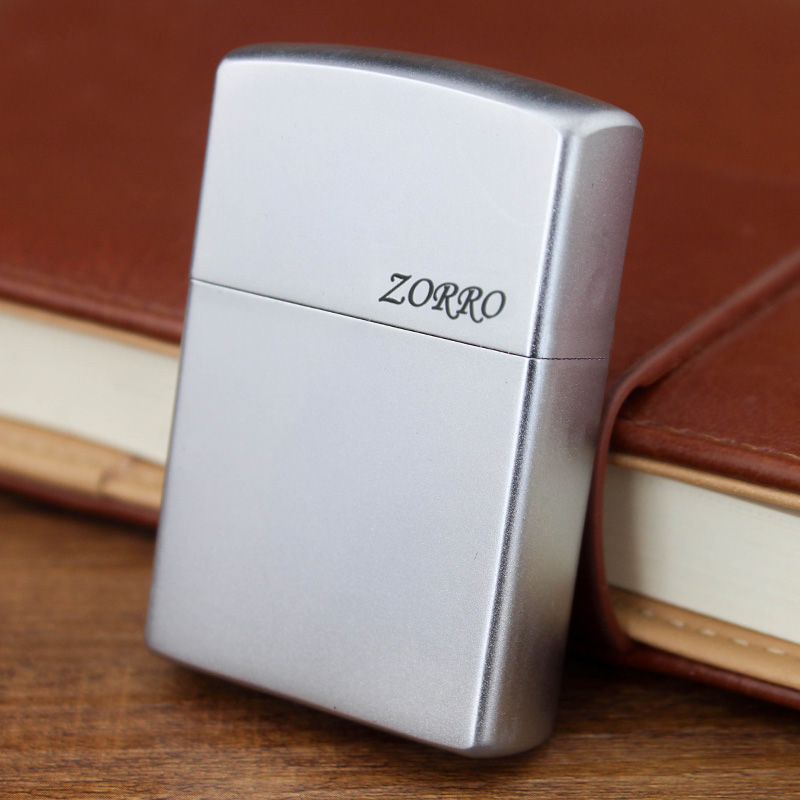 Sulocopper Kerosene Lighter ZORRO Frosted Lighter Creative Windproof Old Vintage Gift Homegrown