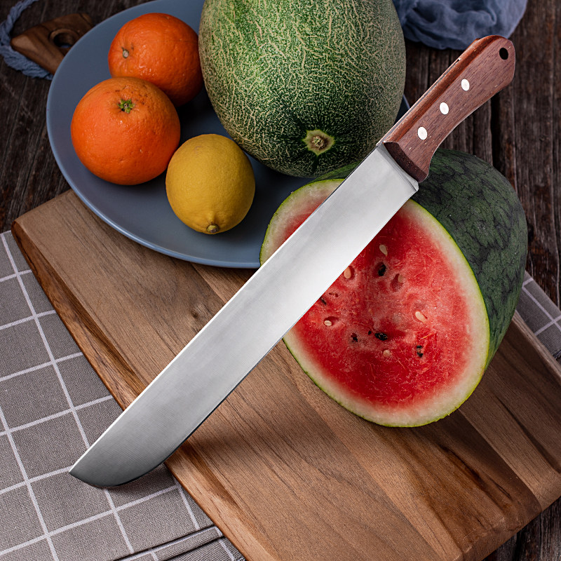 Home melon and fruit knife cut watermelon large size lengthened fruit stainless steel sharp bar tool melon and fruit water fruit shop with