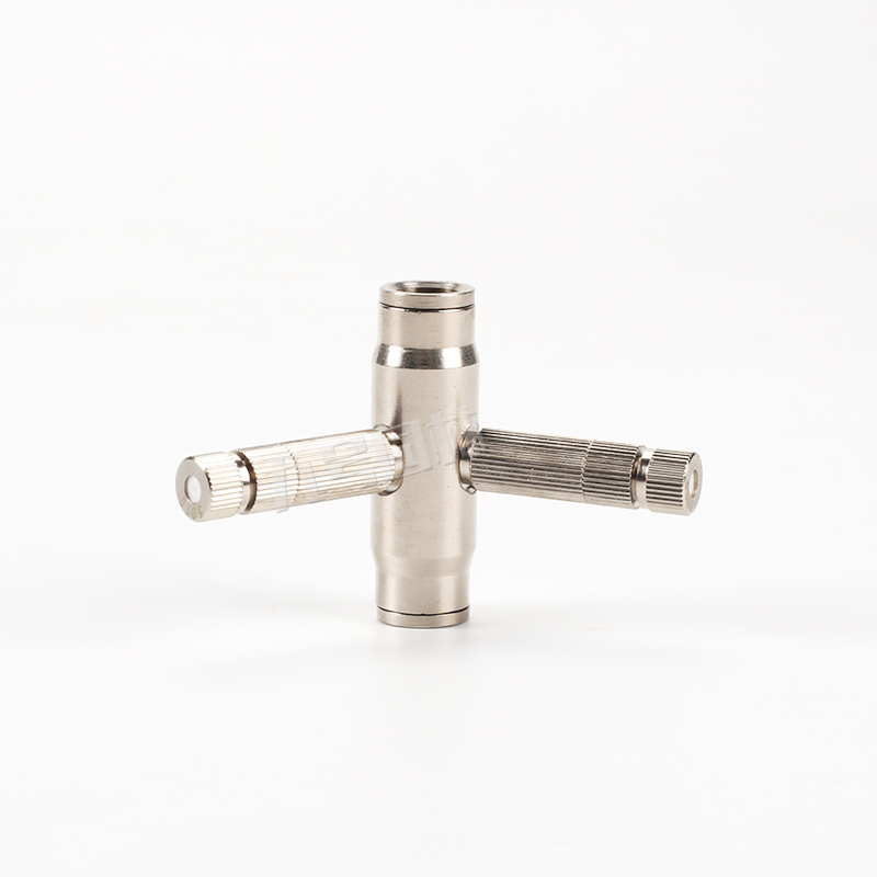 Textile machine dispensing nozzle nozzle humidifier Quick insertion 120-degree double-joint double spray double-hole Direct 9 52mm