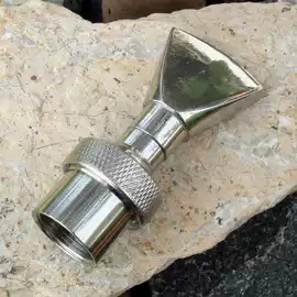 Stainless steel adjustable universal fan-shaped nozzle duckbill flat mouth courtyard rockery fountain nozzle landscape 6 minutes 1 inch and a half